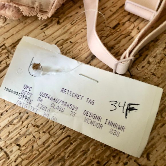 New NWT Simone Perele Caressance 3D Plunge Bra Nude Peau Rose 34F - Picture 14 of 16